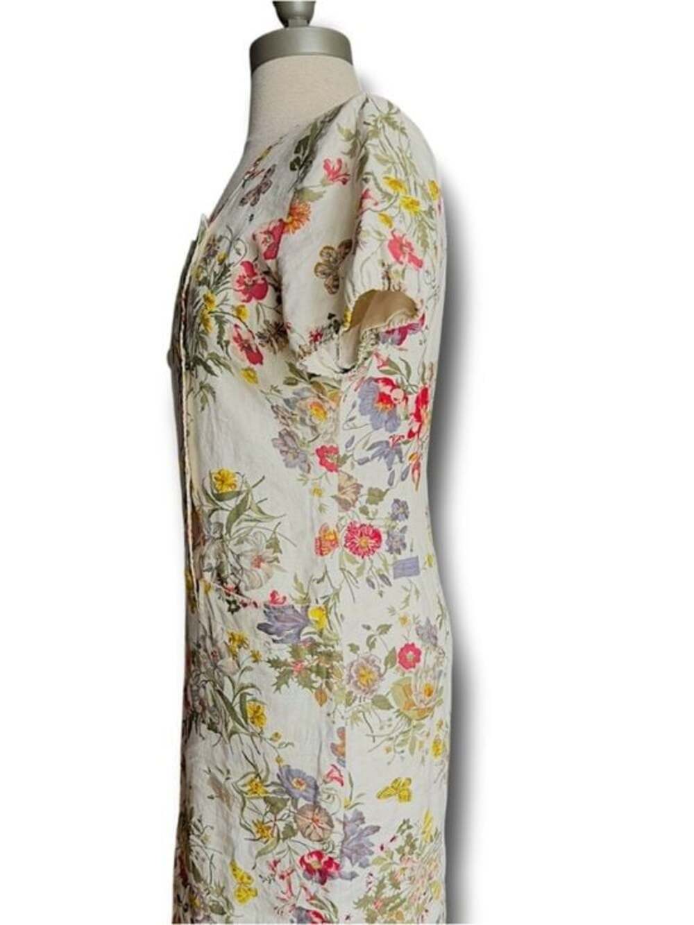 Gucci 100% Linen floral dress - Picture 3 of 14